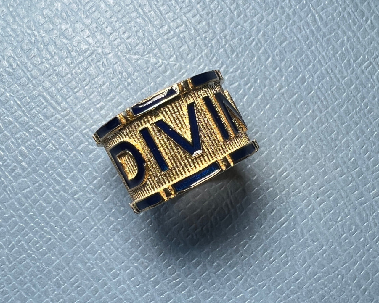 Divine Band Ring Blue Enamel
