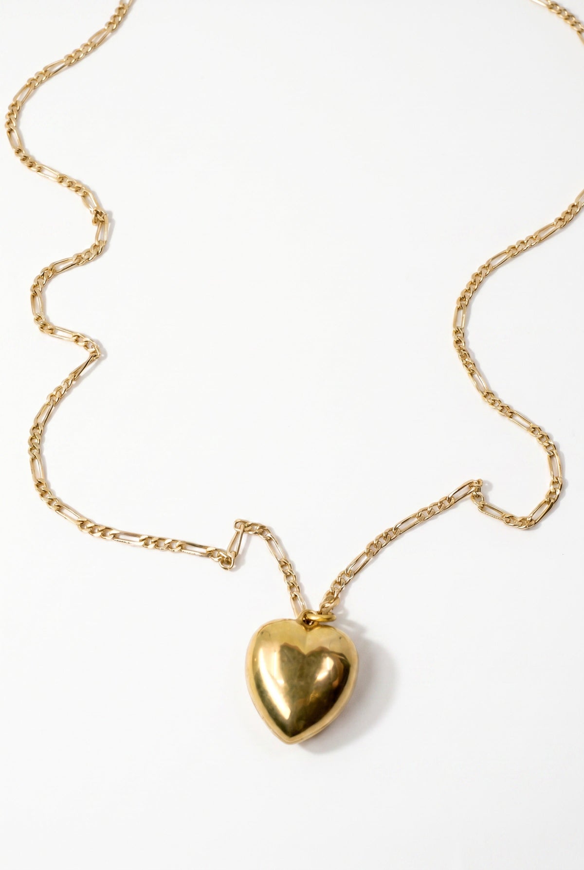White Diamond Heart Necklace Black Enamel