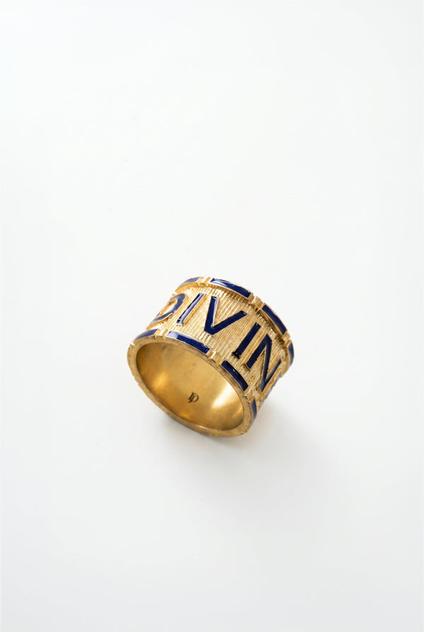 Blue Enamel Ring Divine