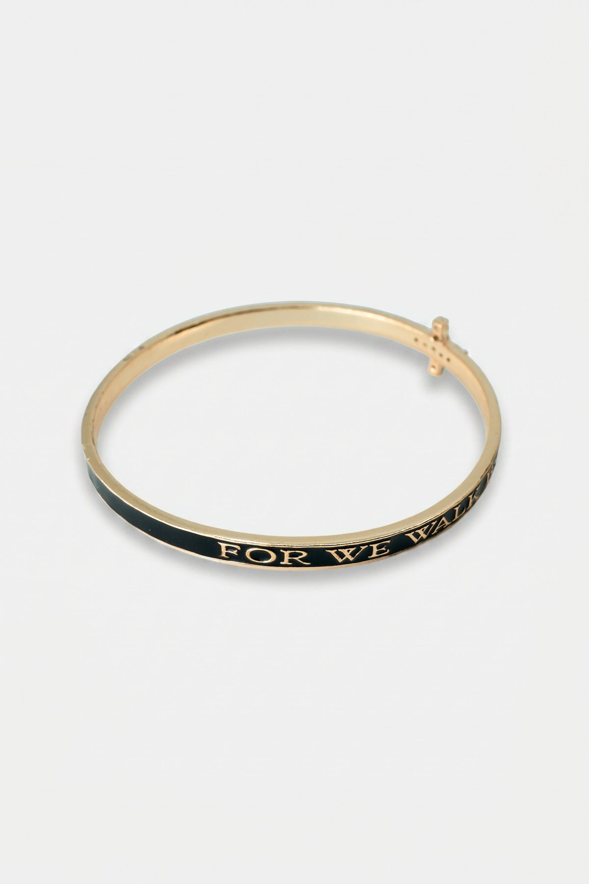 Tanzanite Cross Bangle Bracelet Enamel
