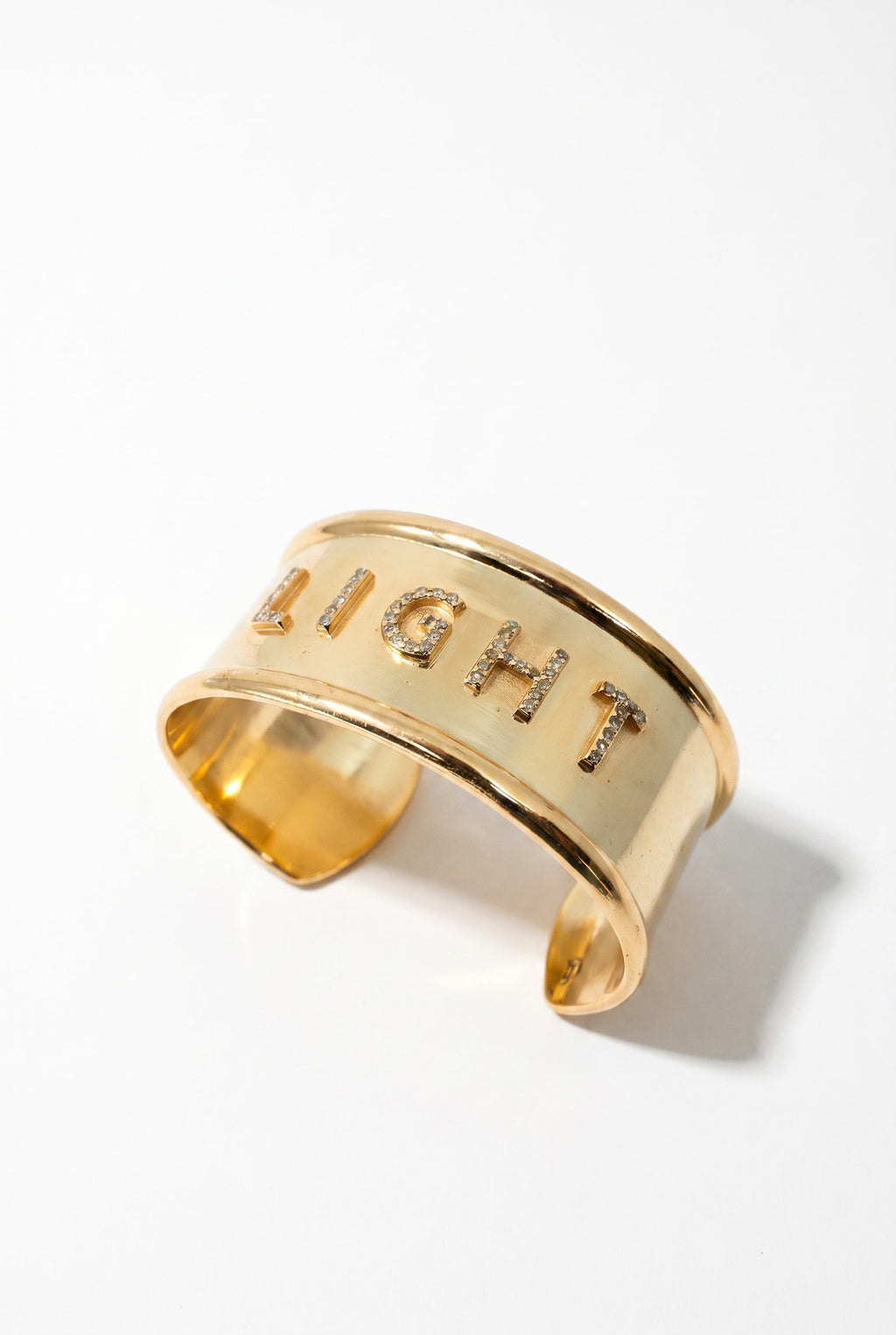 White Diamond Cuff Bracelet "Light"