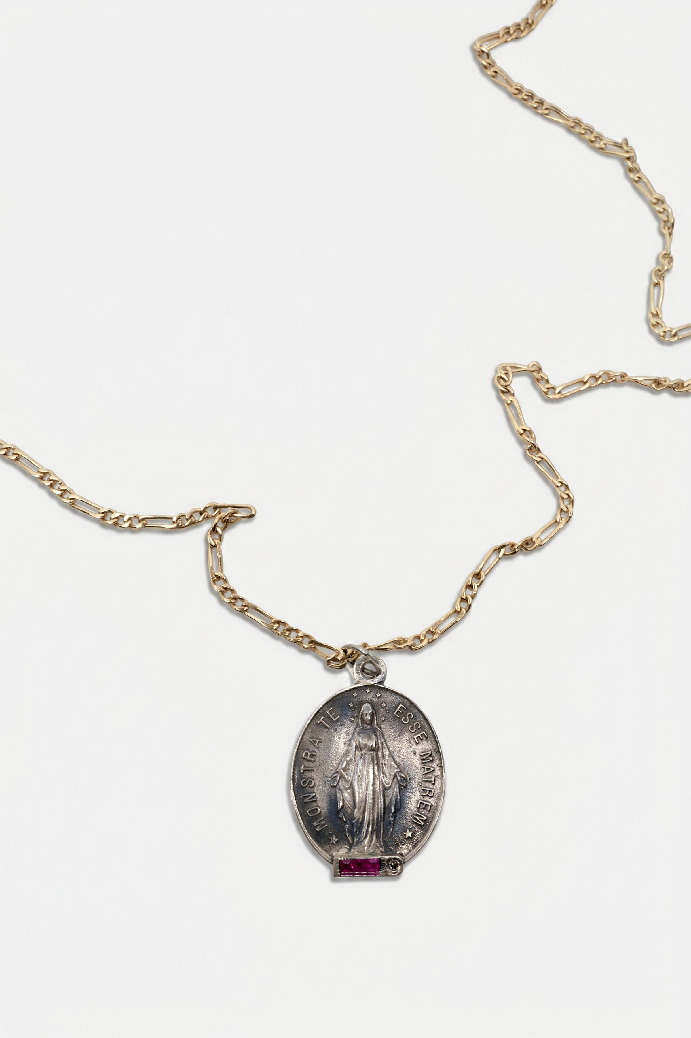 Virgin Mary Medal Necklace