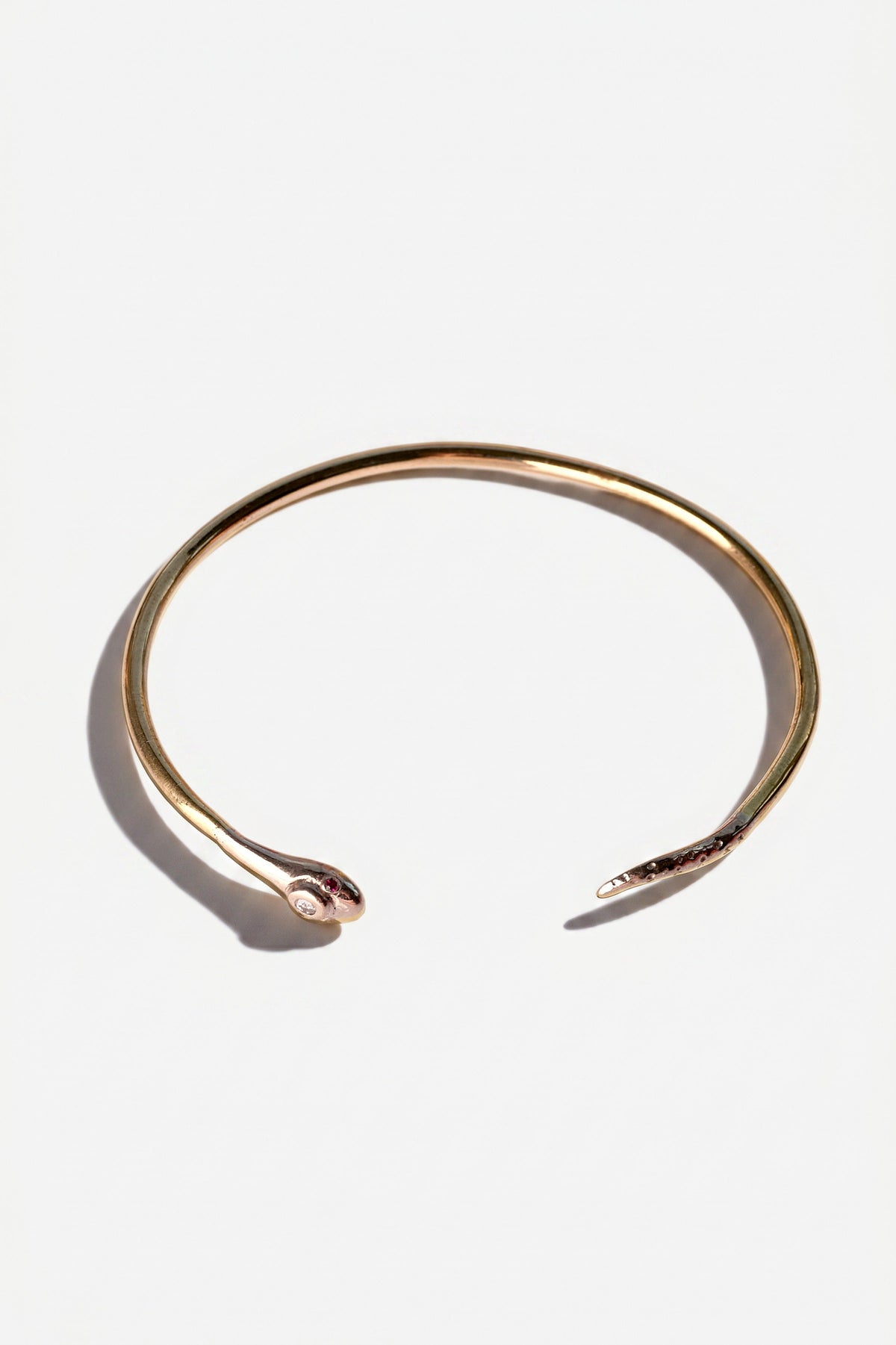 Teeth Cuff Bracelet White Diamond Gold Sculptural