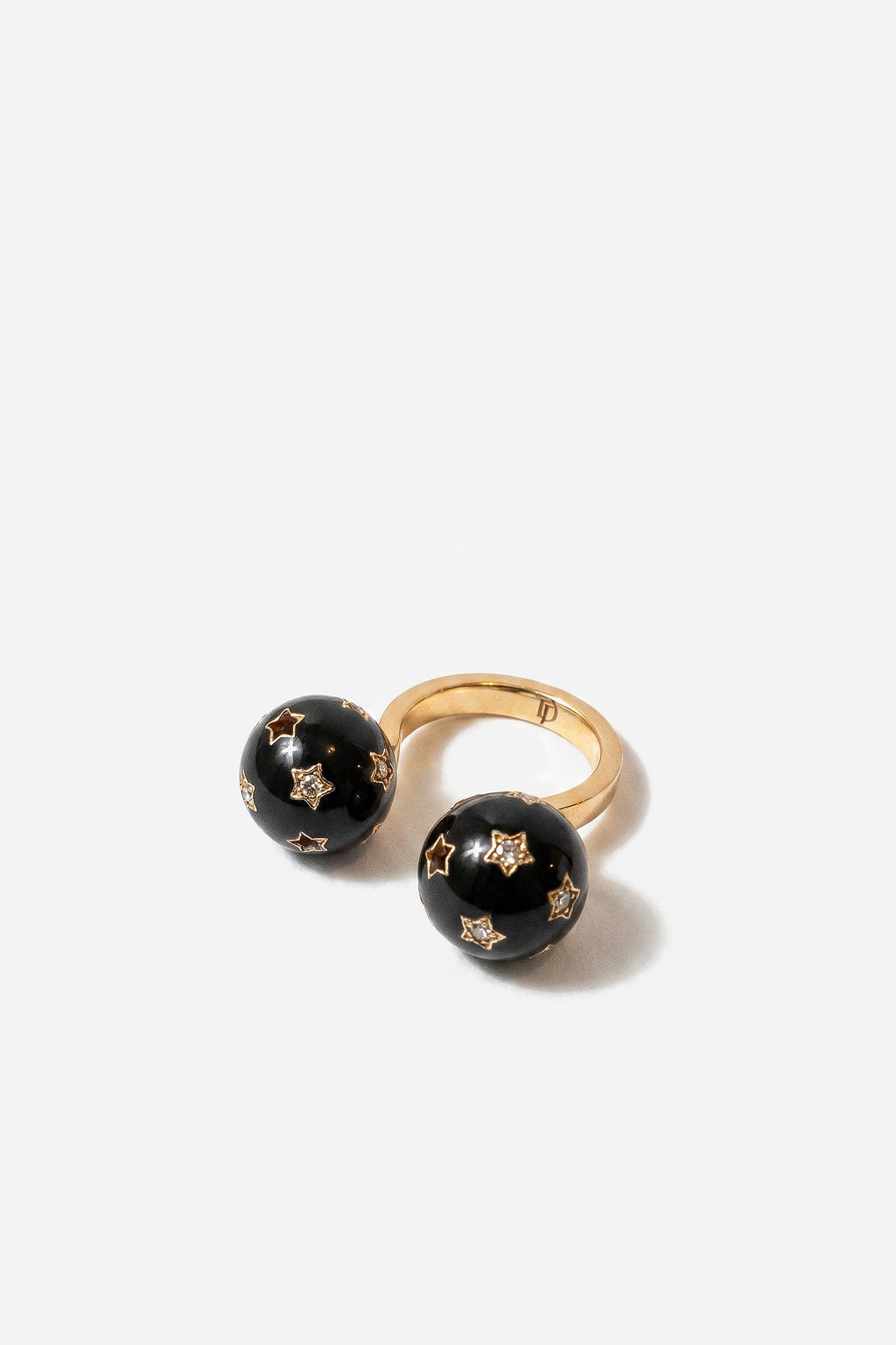 Double Star Sphere Ring