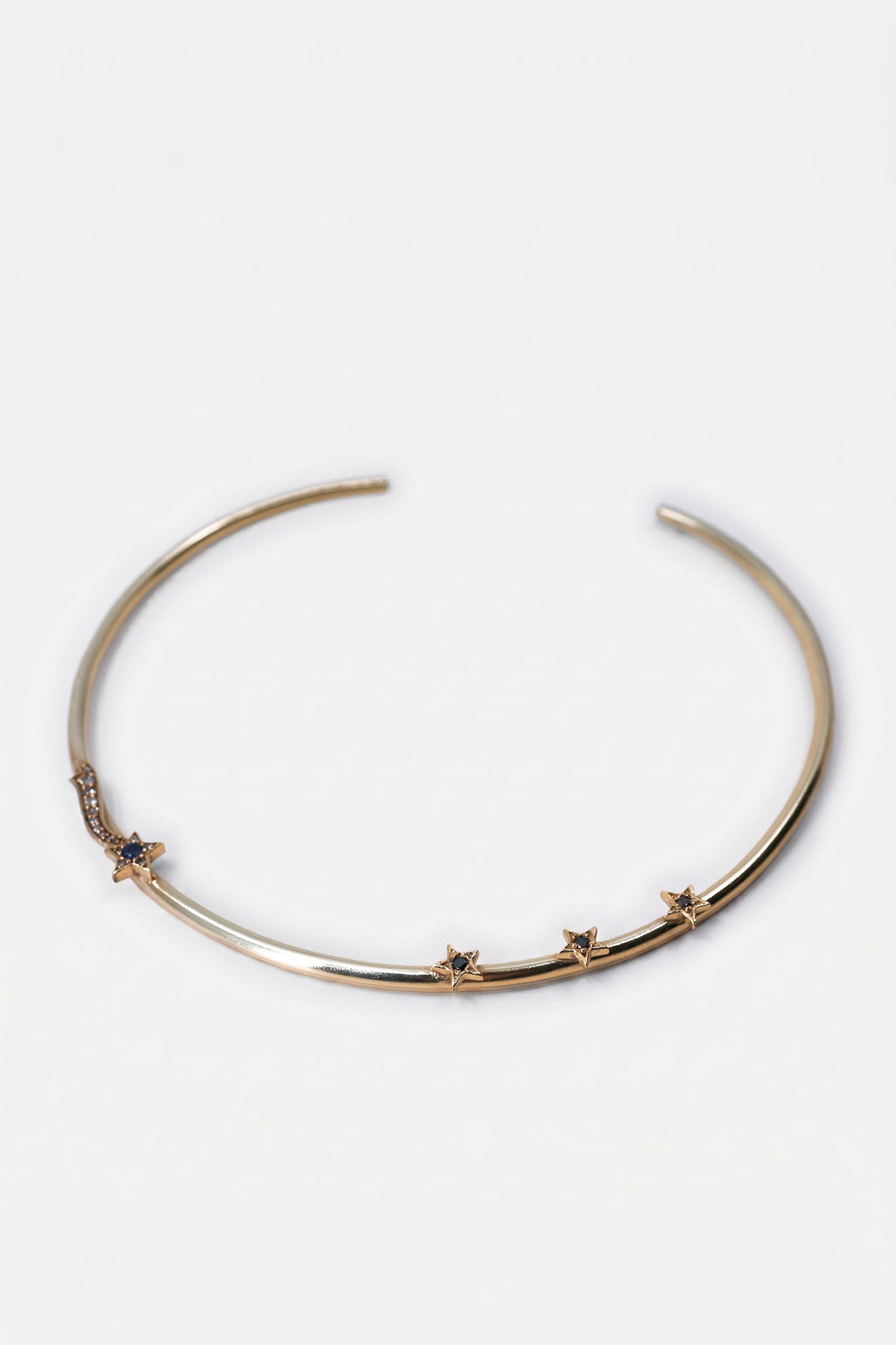 Sapphire Star Necklacke Choker Torque