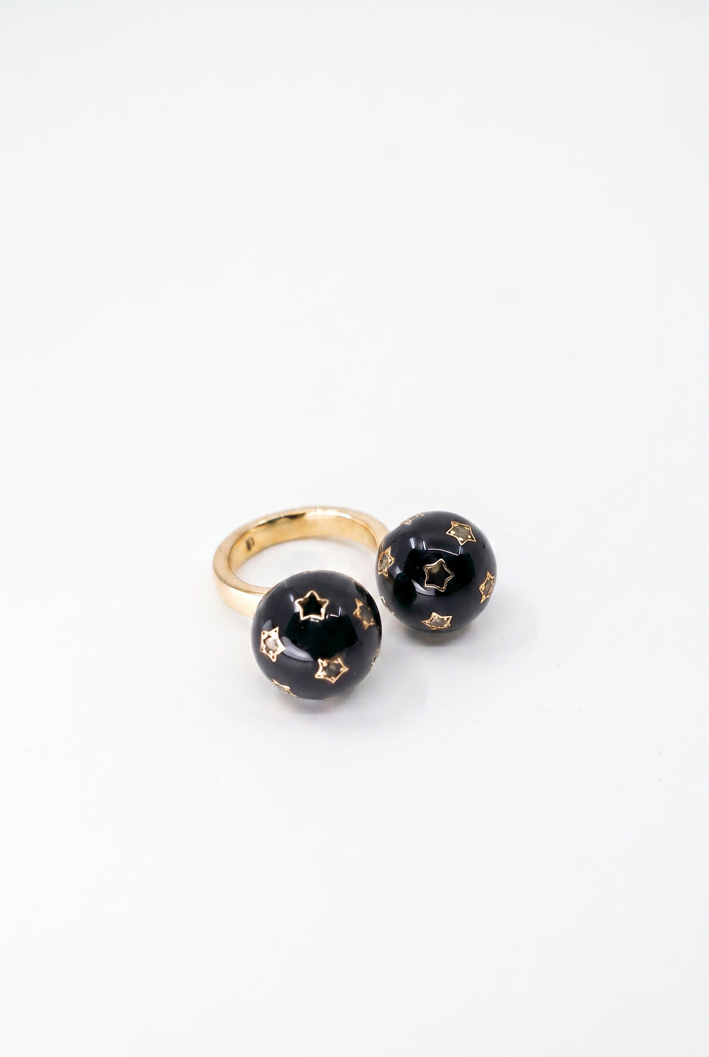Double Star Sphere Ring