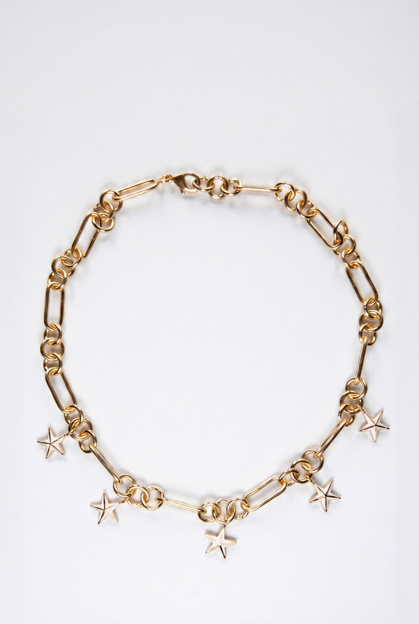 Five Star Charm Choker Necklace